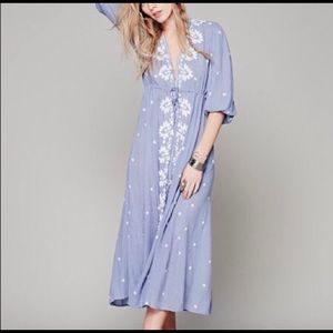 Free People embroidered fable dress